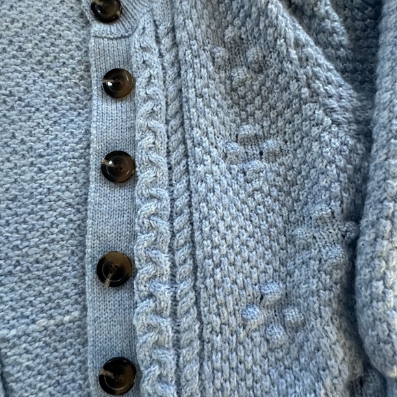 Who What Wear Corydalis Heather Cardigan Sweater Sz Large Blue - Picture 4 of 9